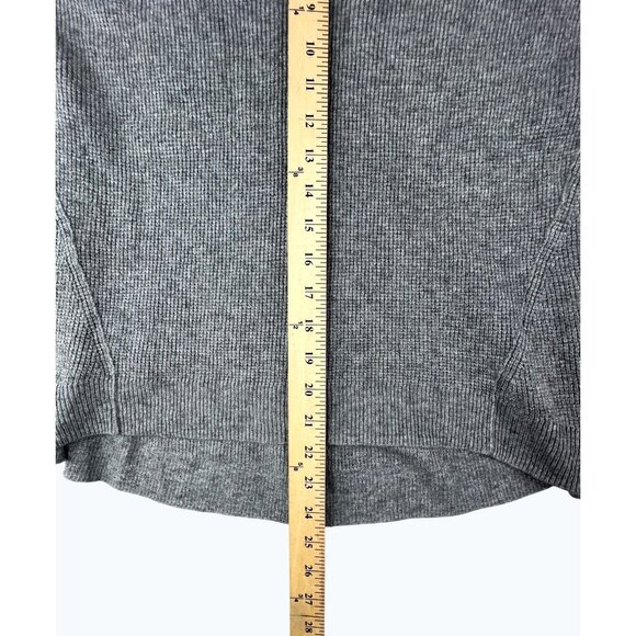 Madewell Sweater Womens Grey Asherton Waffle Henley Sweater Button-Front XXS - Picture 6 of 13
